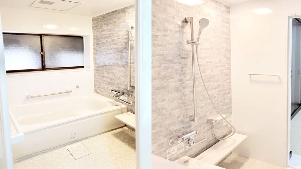 米子市M様邸タイル張りお風呂リフォーム