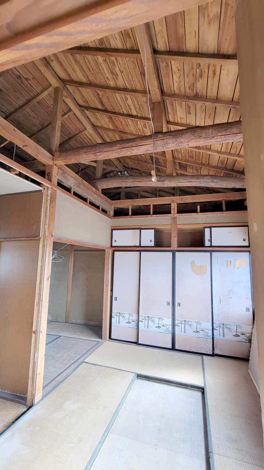 米子のリフォーム会社TOIROのI様邸内装改修6畳和室施工中