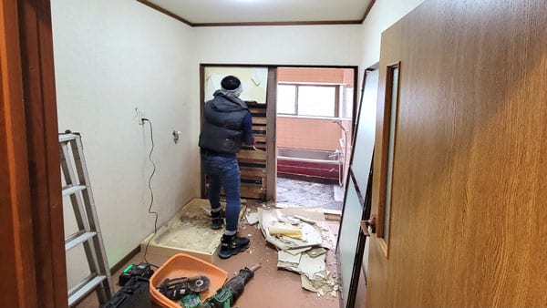 米子市G様邸リフォーム浴室解体
