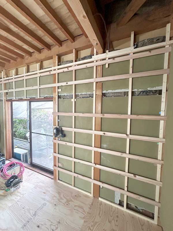 米子市A様邸LDKリフォーム施工中