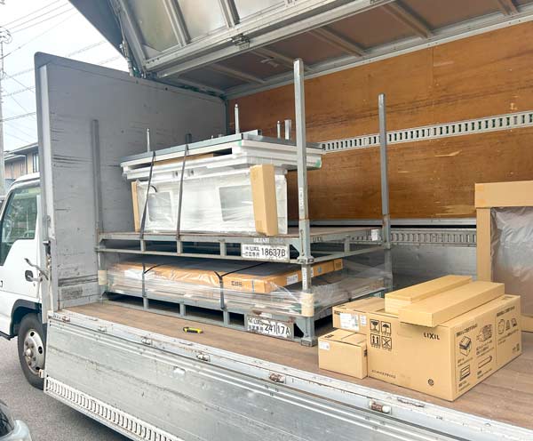 米子市Ｋ様邸浴室・洗面脱衣室リフォーム施工中