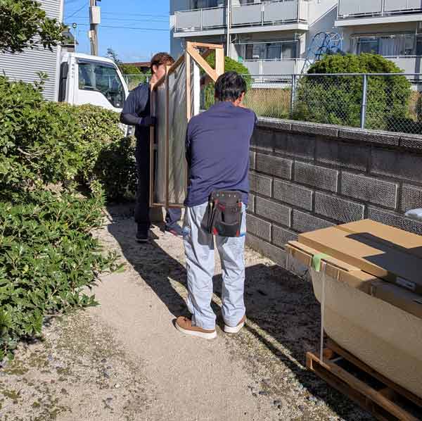 米子市T様邸浴室リフォーム施工中