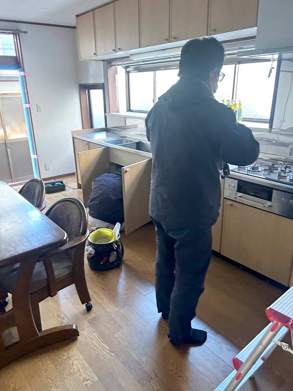 米子市I様邸キッチン施工前