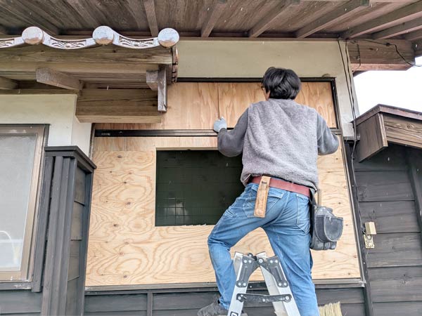 伯耆町S様邸浴室リフォーム施工中