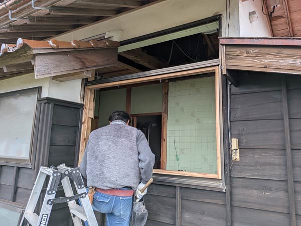 伯耆町S様邸浴室リフォーム施工中